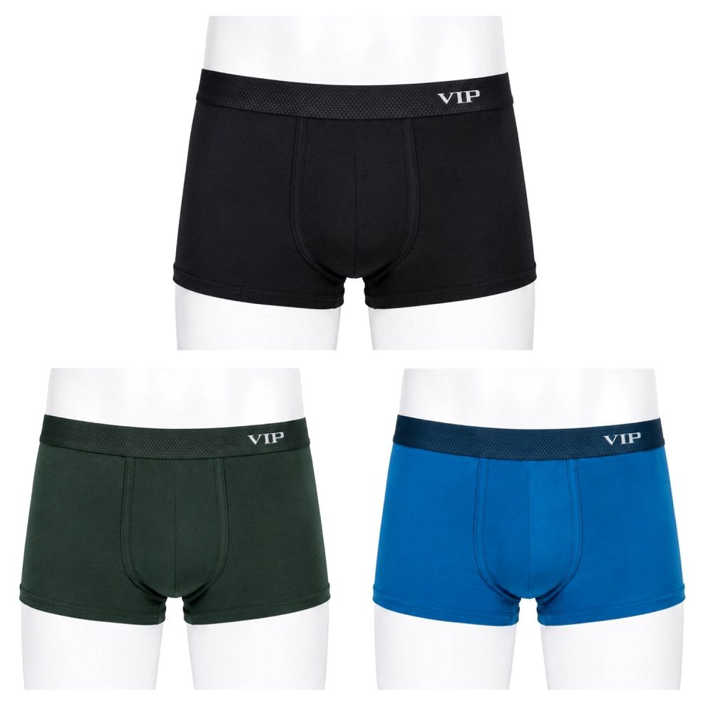 VIP Men’s Sensory Cotton Trunk Underwear – Pack of 3