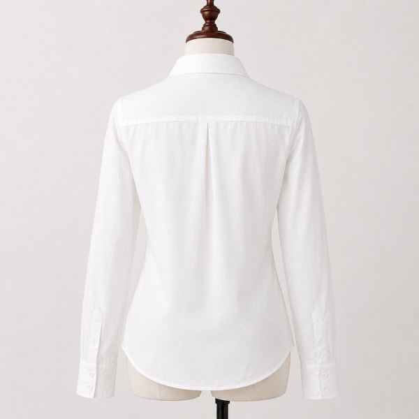 VERO MODA Women’s Solid White Regular Fit Cotton Shirt